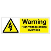 Warning High Voltage Cable Sign